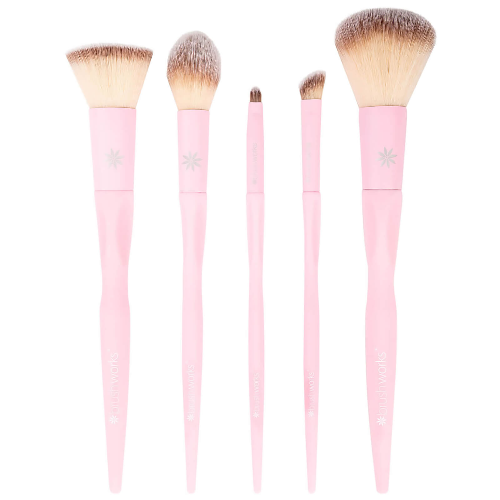 brushworks hd complete face set pink