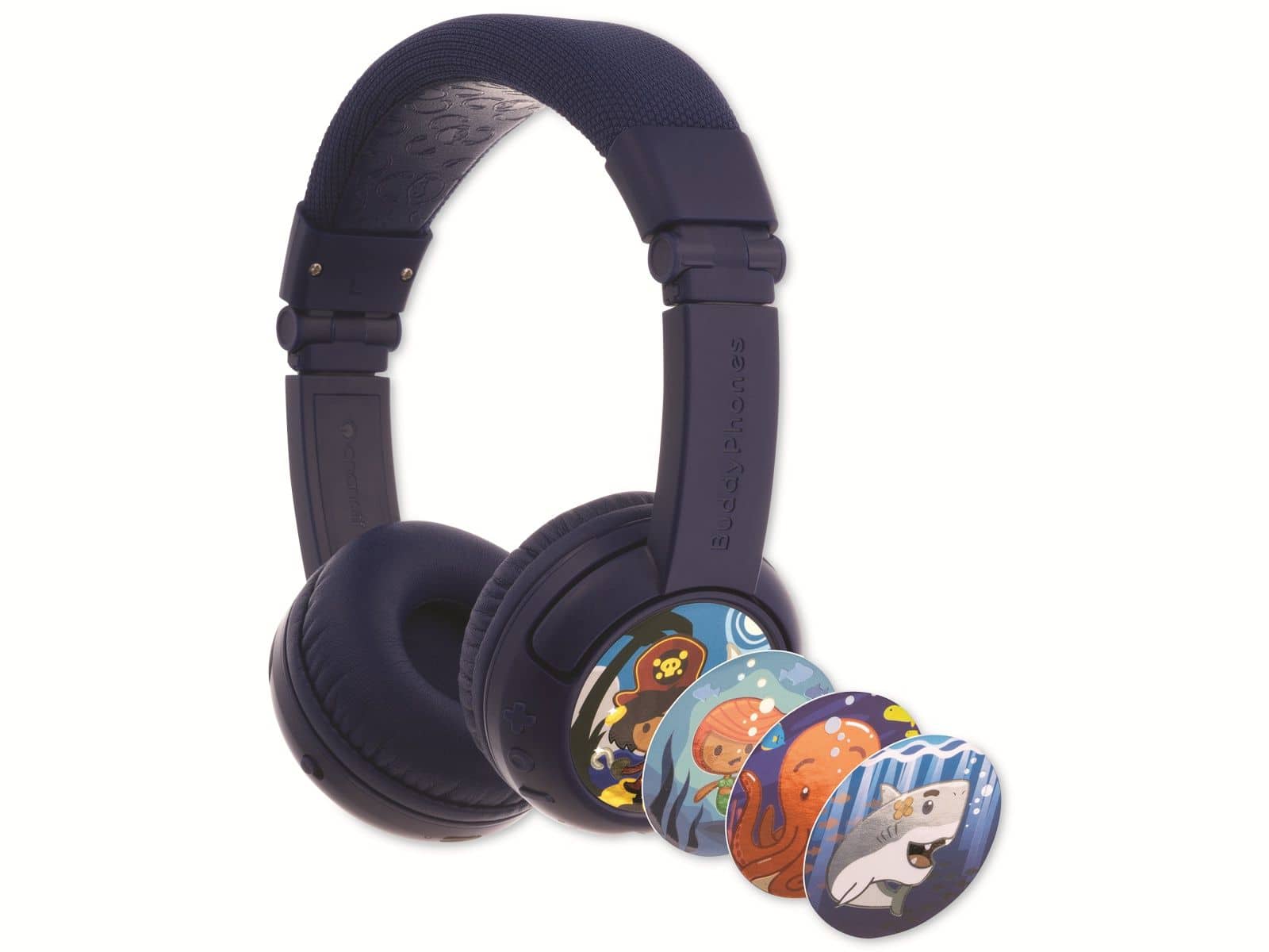 Buddyphones Kopfhörer Für Kinder| Homeschooling| Bluetooth| Dunkelblau