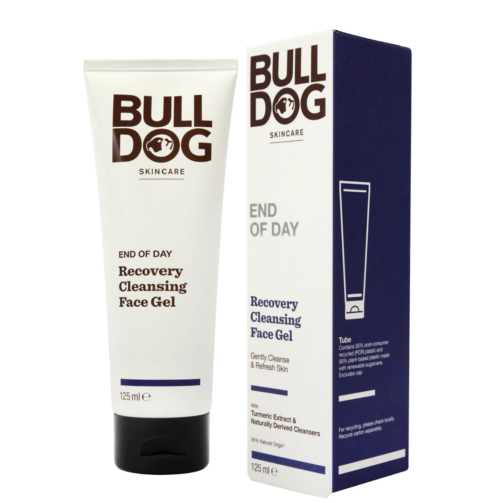 bulldog skincare for men bulldog end of day recovery cleansing gel 125ml
