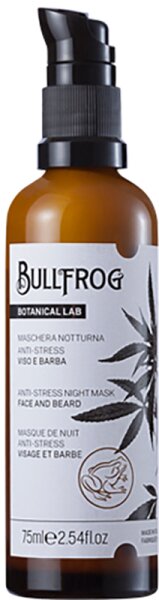 bullfrog botanical lab anti-stress night mask face + beard gesichtsmaske