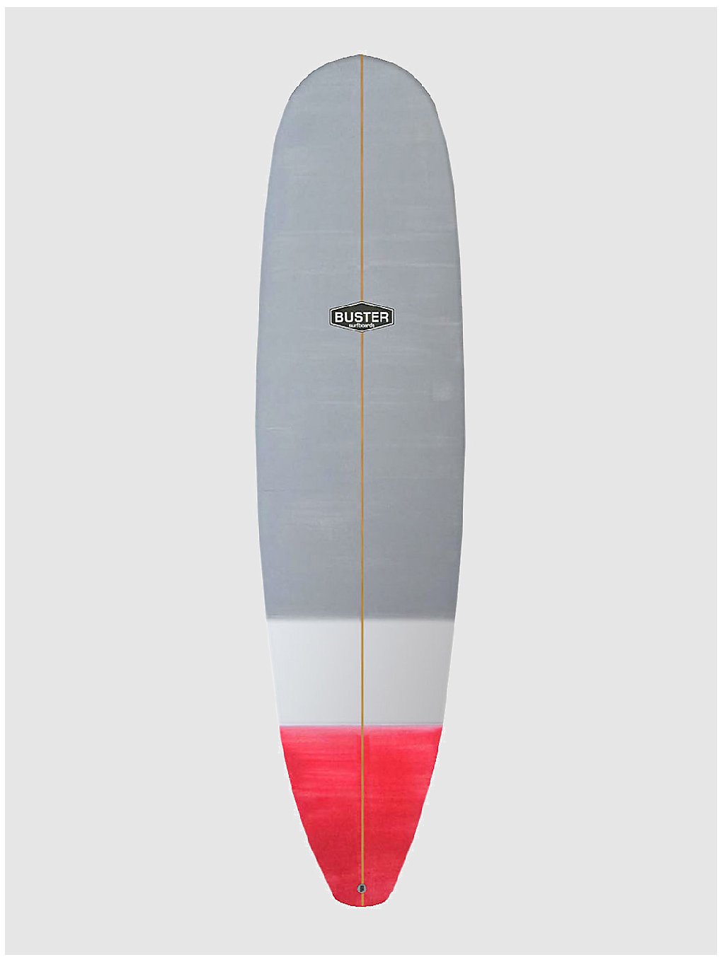 buster 76 mini malibu surfboard schwarz weiss/blau/schwarz