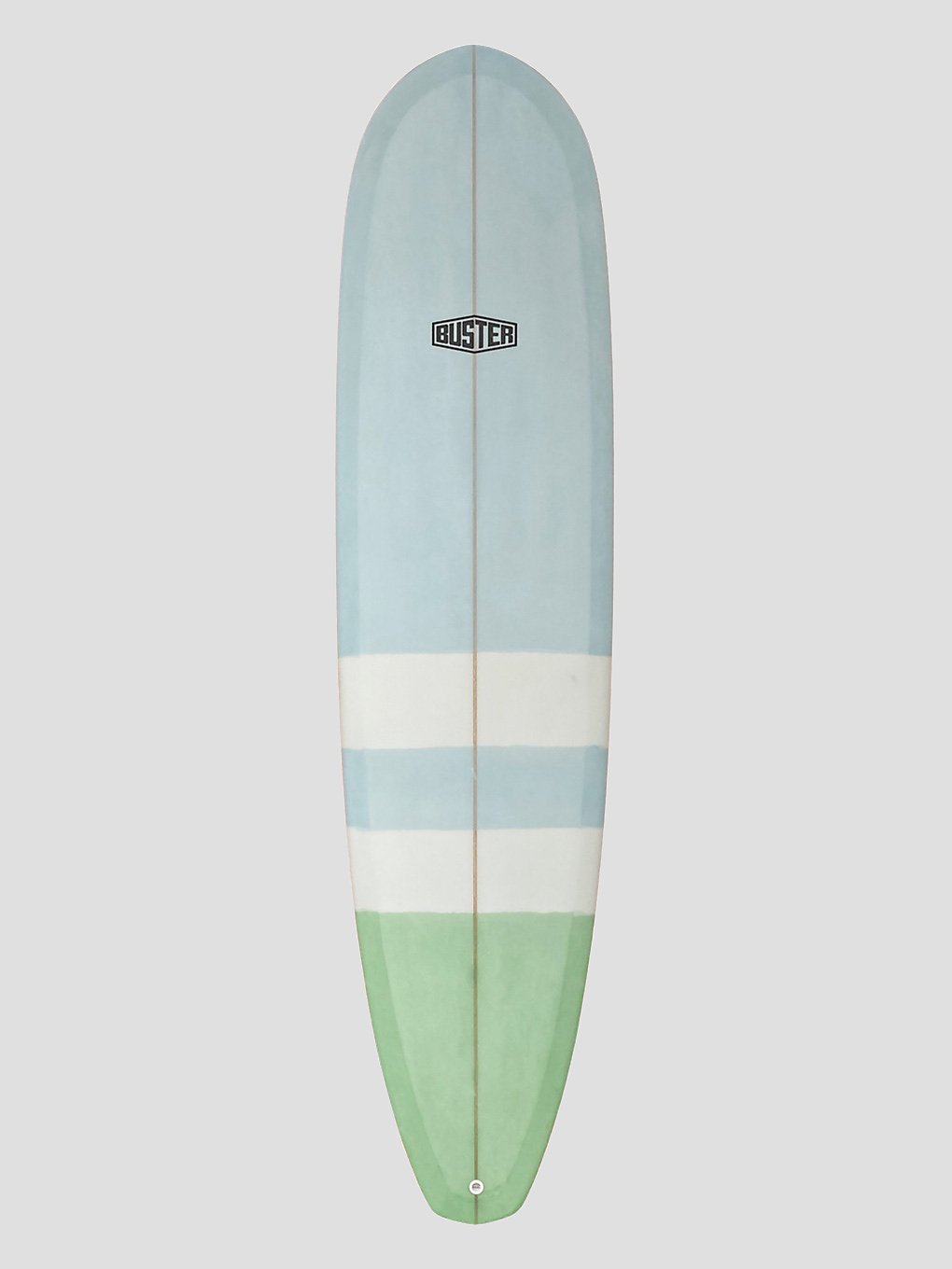 buster 76 minimal surfboard schwarz weiss/blau/schwarz