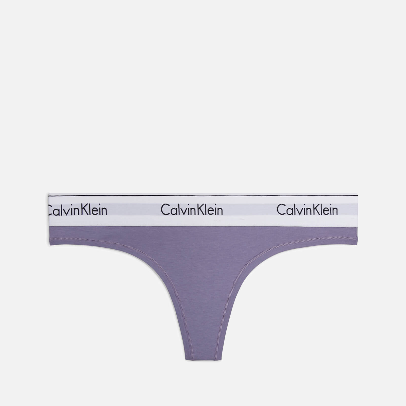 calvin klein underwear cotton-blend thong - xl violett