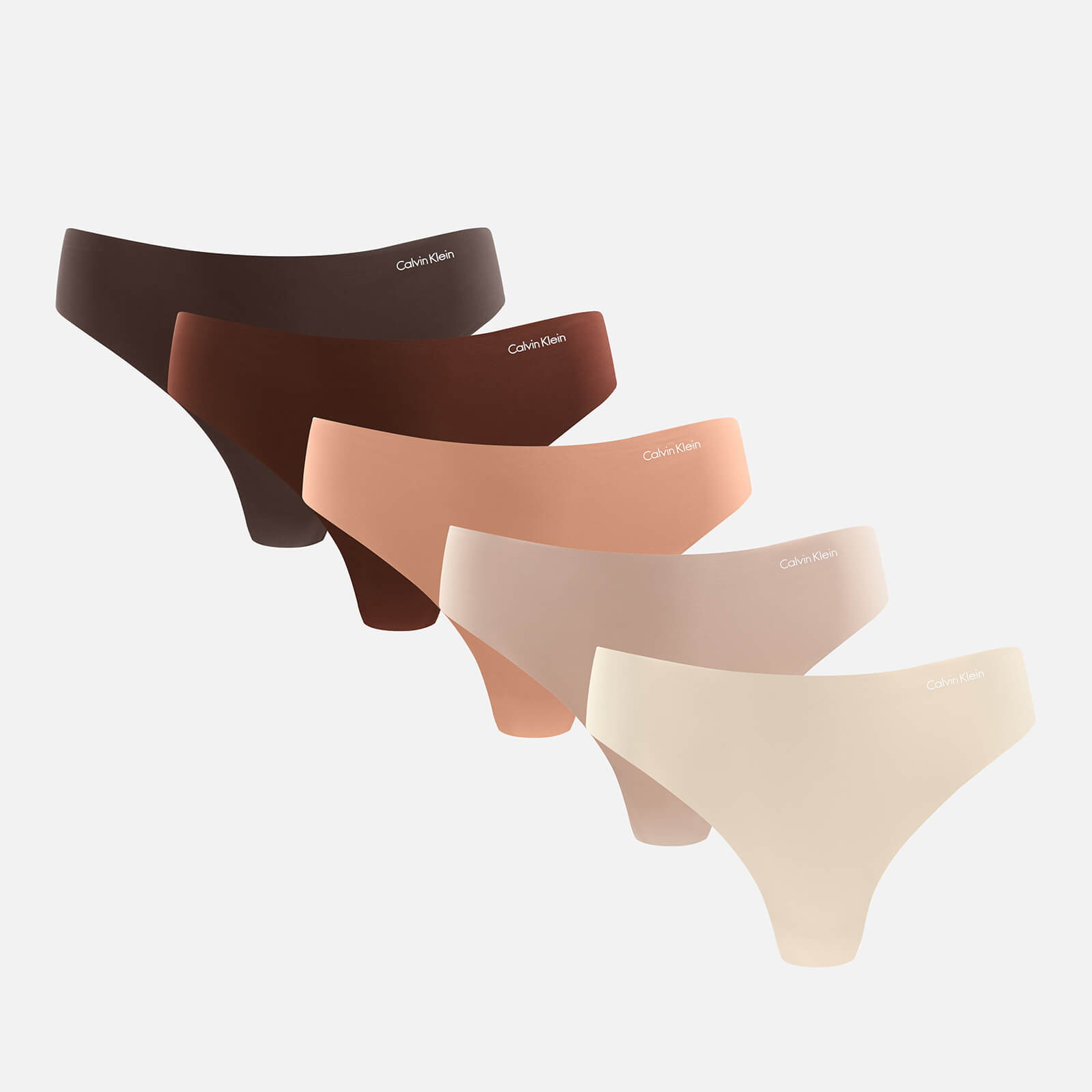 calvin klein underwear five-pack stretch-jersey thongs - s mehrfarbig