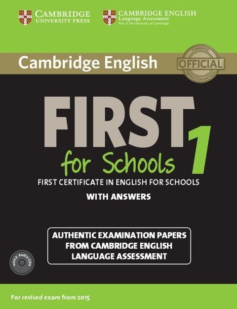 Cambridge English First 1 Für Schools Für Überarbeitet Exam Von 2015