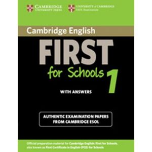 Cambridge Esol - Gebraucht Cambridge English First For Schools 1 Student's Book With Answers: Authentic Examination Papers From Cambridge Esol (fce Practice Tests) - Preis Vom 27.04.2024 04:56:19 H