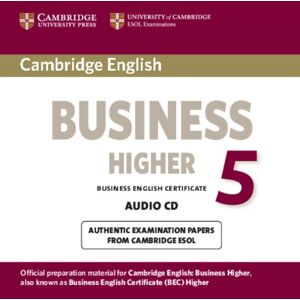 Cambridge Esol - Gebraucht Cambridge English Business 5 Higher Audio Cd (bec Practice Tests) - Preis Vom 28.04.2024 04:54:08 H