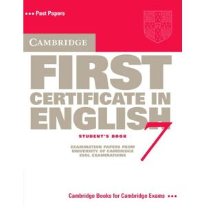 Cambridge University Press - Gebraucht Cambridge First Certificate In English 7: Examination Papers From University Of Cambridge Esol Examinations: English For Speakers Of Other Languages - Preis Vom 27.04.2024 04:56:19 H