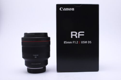 Canon 85mm 1:1.2 Rf L Usm Ds (3450c005) Schwarz -objektiv- Neu! **