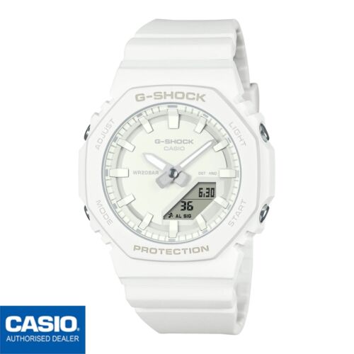 Casio G-shock One Tone 2100-serie – Klares Weiß – Dual-display Ga-2100-7a7er Uhr
