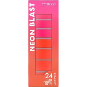 catrice nagelfolie neon blast nail polish strips 020 neon thunder