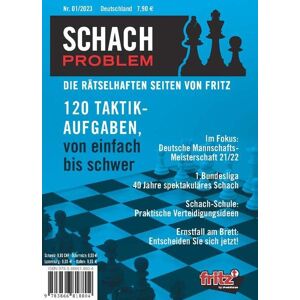 Chessbase Gmbh - Gebraucht Schach Problem Heft #01/2023: Die Rätselhaften Seiten Von Fritz (schach-problem: Über 100 Schachaufgaben) - Preis Vom 29.04.2024 04:59:55 H