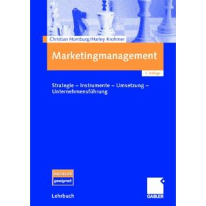 Christian Homburg - Gebraucht Marketingmanagement - Preis Vom 19.04.2024 05:01:45 H