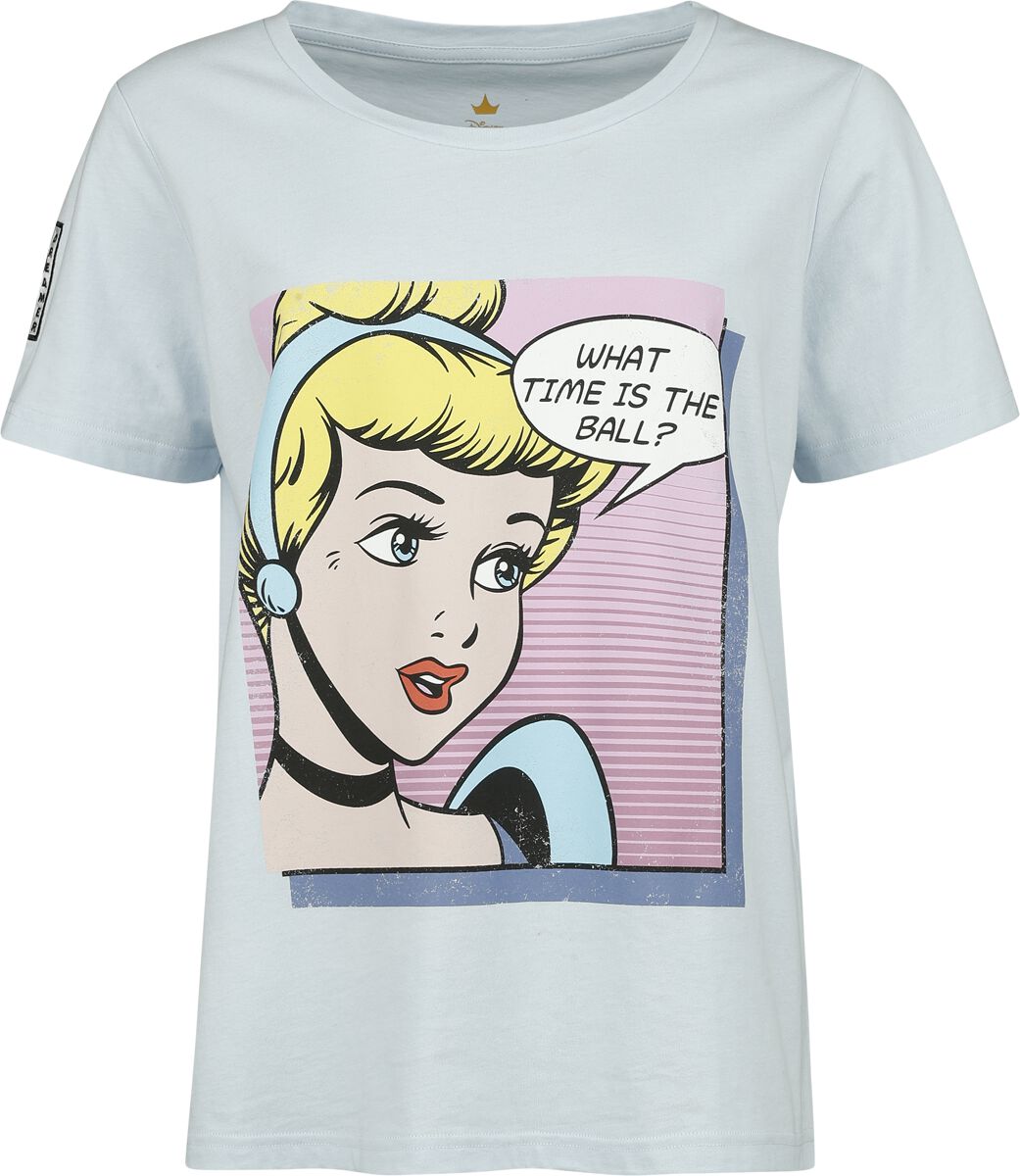 cinderella - disney t-shirt - disney princess - picnic collection - - s bis xxl - fÃ¼r damen - grÃ¶ÃŸe s - - emp exklusives hellblau donna
