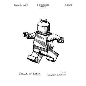 Citatplakat Poster - B2 - Legomand - Citatplakat - One Size - Poster