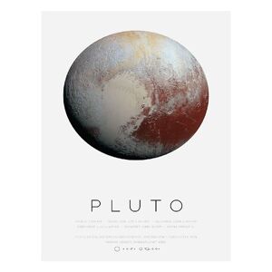 Citatplakat Poster - B2 - Pluto - Citatplakat - One Size - Poster