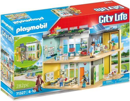City Life - Stor Skole - 282 Teile - 71327 - Playmobil - One Size - Spielzeug