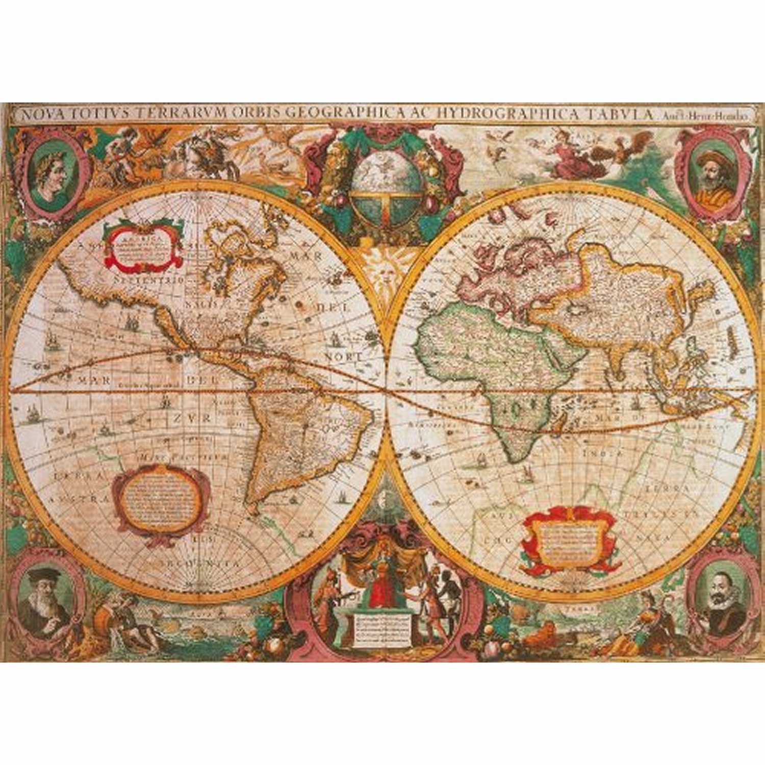 Clementoni Puzzle Mappa Antica 1000 Pezzi Misure 67,7x47,7