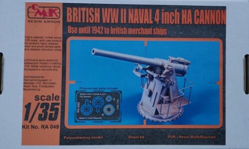 cmk brit. wwii naval 4 inch ha cannon