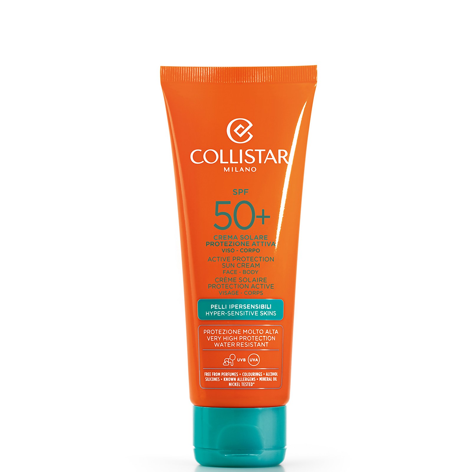 Collistar Creme Solar Schutz Aktive Gesicht Körper Empfindliche Haut Spf 50+ 100