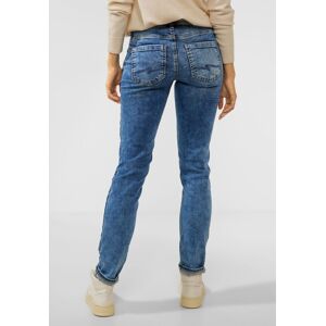 Comfort-fit-jeans Street One Gr. 28, Länge 32, Blau (indigo Random Wash) Damen Jeans Middle Waist