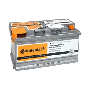Continental Autobatterie 12v Starterbatterie 75ah 730a Lb4 Efb + 10g Pol-fett