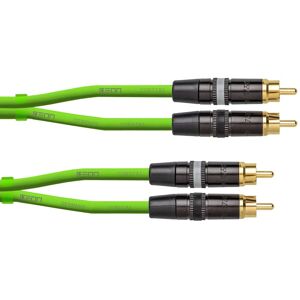 Cordial Ceon Dj Rca G 3m Cinch Kabel Green Cc Dual Mono Cable Rean Stecker Grün