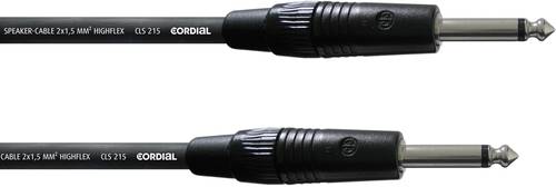 cordial cpl 3 pp lautsprecher kabel [1x klinkenstecker 6.35mm - 1x klinkenstecker 6.35 mm] 3.00m sch