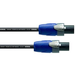 cordial lautsprecher kabel [1x typ spk-stecker - 1x typ spk-stecker] 2 x 2.5mmÂ² 3.00m schwarz