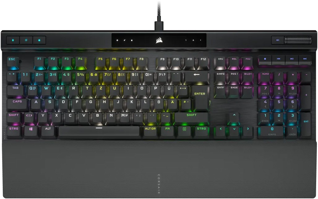 Corsair K70 Rgb Pro Mechanische Gaming-tastatur Mit Pbt Double Shot