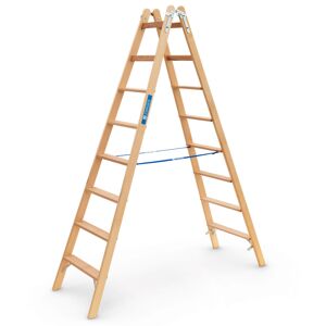 Crestastep B, Holz-stufen-stehleiter Beidseitig Begehbar Anzahl Sprossen: 2x8
