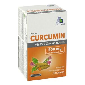 Curcumin 500 Mg 95% Curcuminoide+piperin Kapseln 90 St