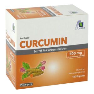 Curcumin 500 Mg 95% Curcuminoide+piperin Kapseln 180 St Pzn16677130