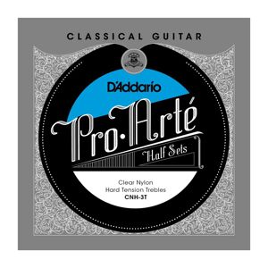 D'addario Pro Arte Diskant Set Cnh-3t Clear Nylon, Hard - Konzertgitarrensaiten