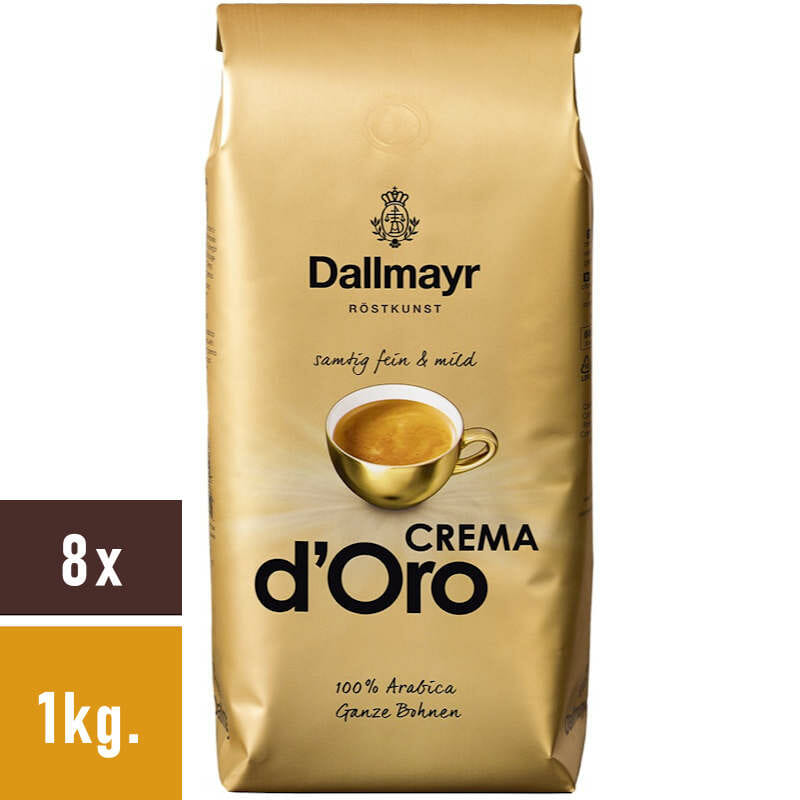 Dallmayr - Crema D'oro Bohnen - 8x 1 Kg