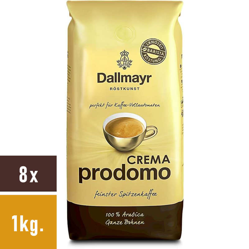Dallmayr - Crema Prodomo Bohnen - 8x 1 Kg
