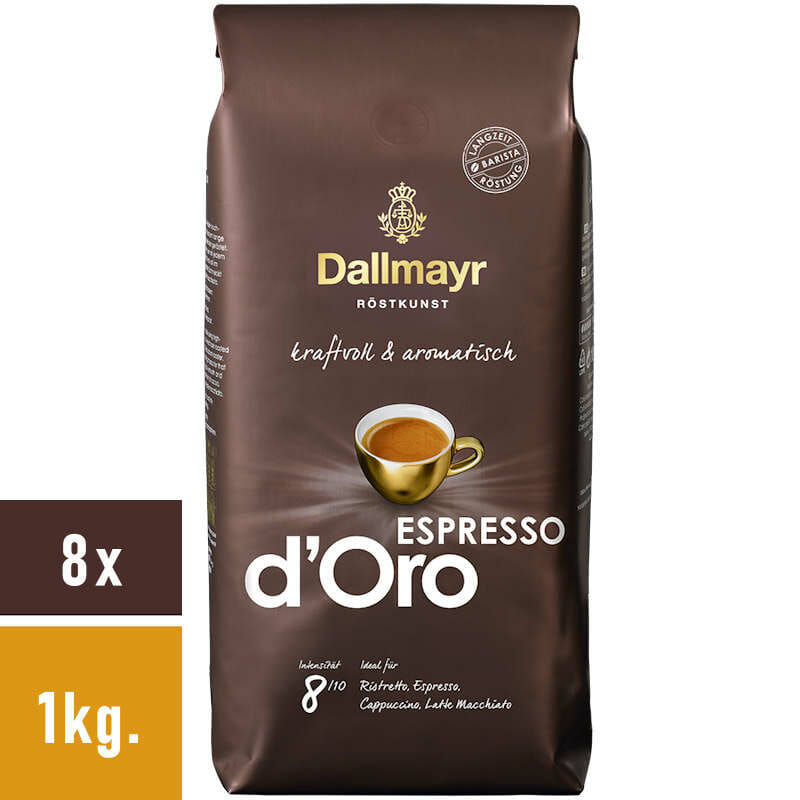Dallmayr - Espresso D'oro Bohnen - 8x 1kg