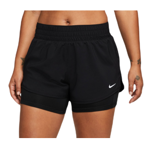 Damen Tennisshorts Nike Dri-fit One 2-in-1 Shorts - Black/reflective Silver