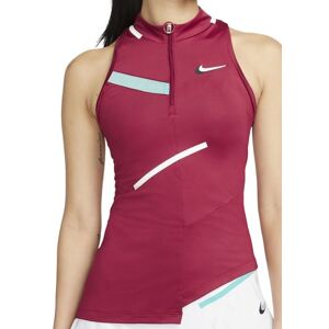 Damen Tennistop Nike Dri-fit Slam Tank W - Pomegranate/washed Teal/white/white
