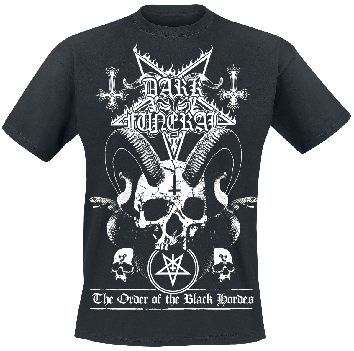 dark funeral t-shirt - order of the black hordes - m bis xxl - fÃ¼r mÃ¤nner - grÃ¶ÃŸe xxl - - lizenziertes merchandise! schwarz