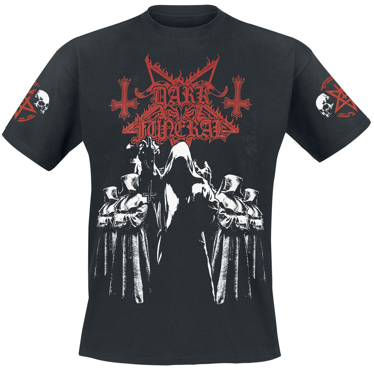 dark funeral  t-shirt - shadow monks - m bis xxl - fÃ¼r mÃ¤nner - grÃ¶ÃŸe l -   - lizenziertes merchandise! schwarz