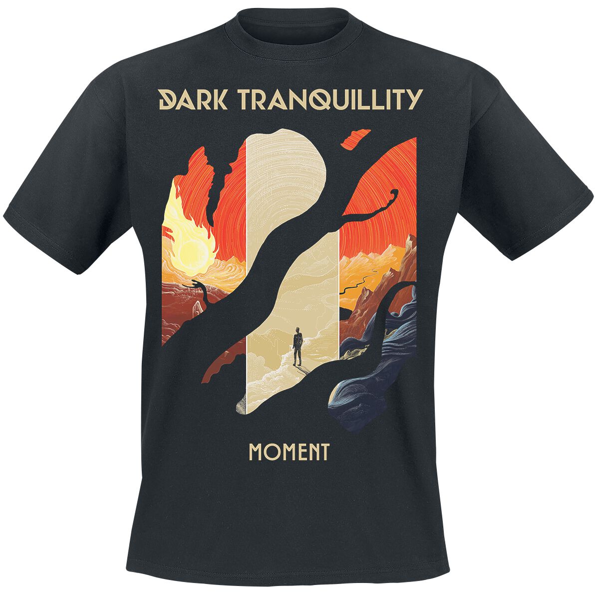 dark tranquillity t-shirt - moment - s bis xxl - fÃ¼r mÃ¤nner - grÃ¶ÃŸe l - - emp exklusives merchandise! schwarz