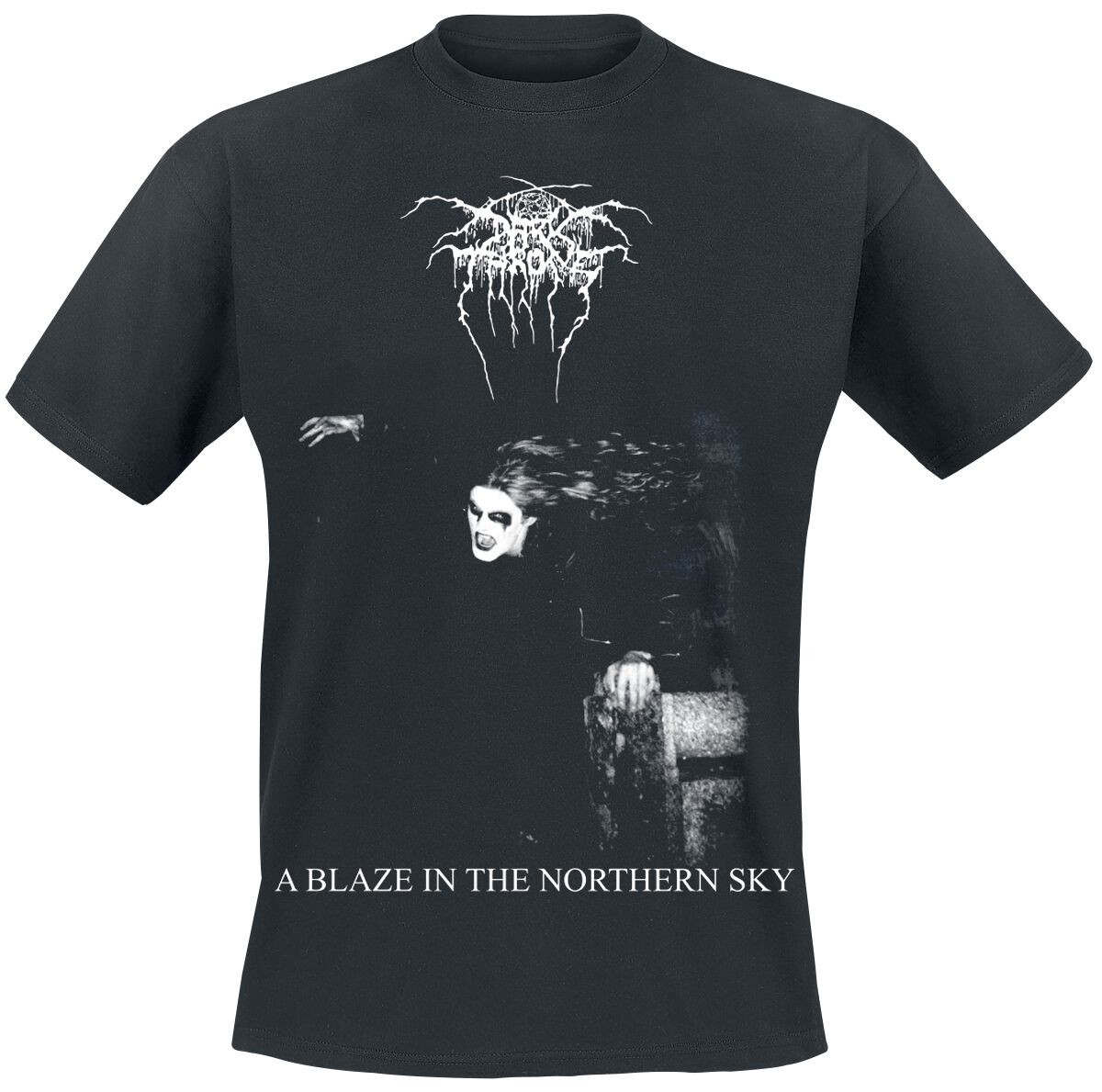 darkthrone t-shirt - a blaze in the northern sky - m bis xl - fÃ¼r mÃ¤nner - grÃ¶ÃŸe m - - lizenziertes merchandise! schwarz