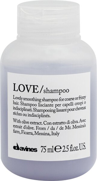 davines essential hair care love smooth shampoo 75 ml