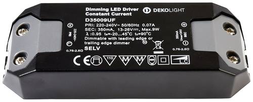 deko light basic dim cc led-trafo konstantstrom 9w 350ma 11 - 26v 1st.