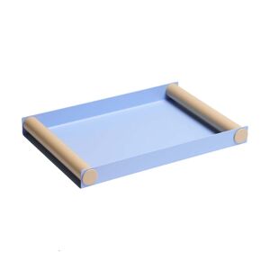 Design Letters Tablett Ray Tray Light Blue / Beige (30cm)