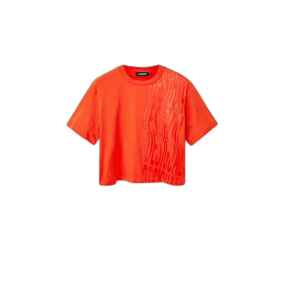 desigual t-shirt damen water orange donna