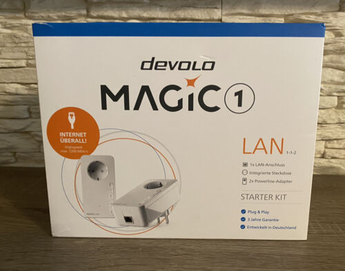 Devolo 8415 Wlan Powerline Adapter, Magic 1 Wifi Starter Kit -bis Zu 1.200 Mbit/