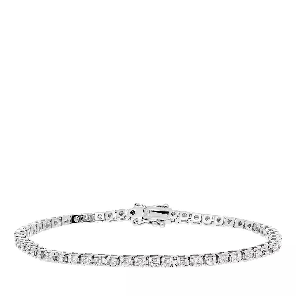 diamondline armband - bracelet 585 wg 54 diamonds tot.approx. 2,00 ct. h - gr. m - in silber - fÃ¼r damen silver donna