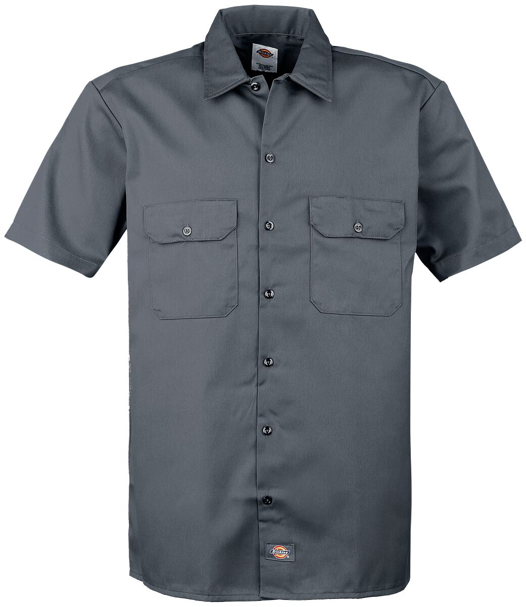 dickies kurzarmhemd - short sleeve work shirt - m bis xxl - fÃ¼r mÃ¤nner - grÃ¶ÃŸe xxl - charcoal